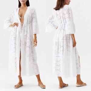 Melissa Odabash AVA WHITE KAFTAN Size S $340